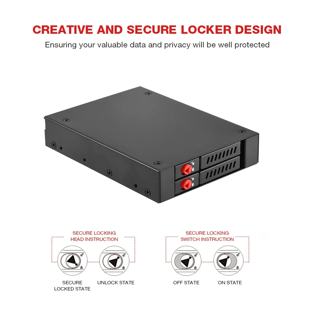 OImaster внутренние двойные отсеки 2 5 &quotSATA HDD/SSD мобильный стеллаж для 3 дюймового