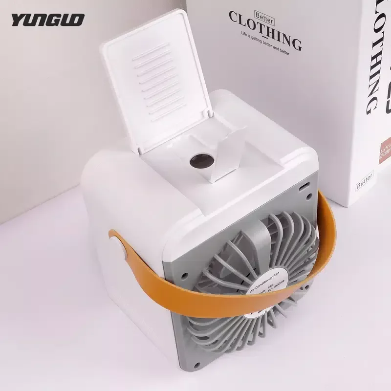 New in Cooling Fan Mini Home Desktop Air Conditioner Small Fan USB Rechargeable home appliance Generator humidifier Fan diffuser