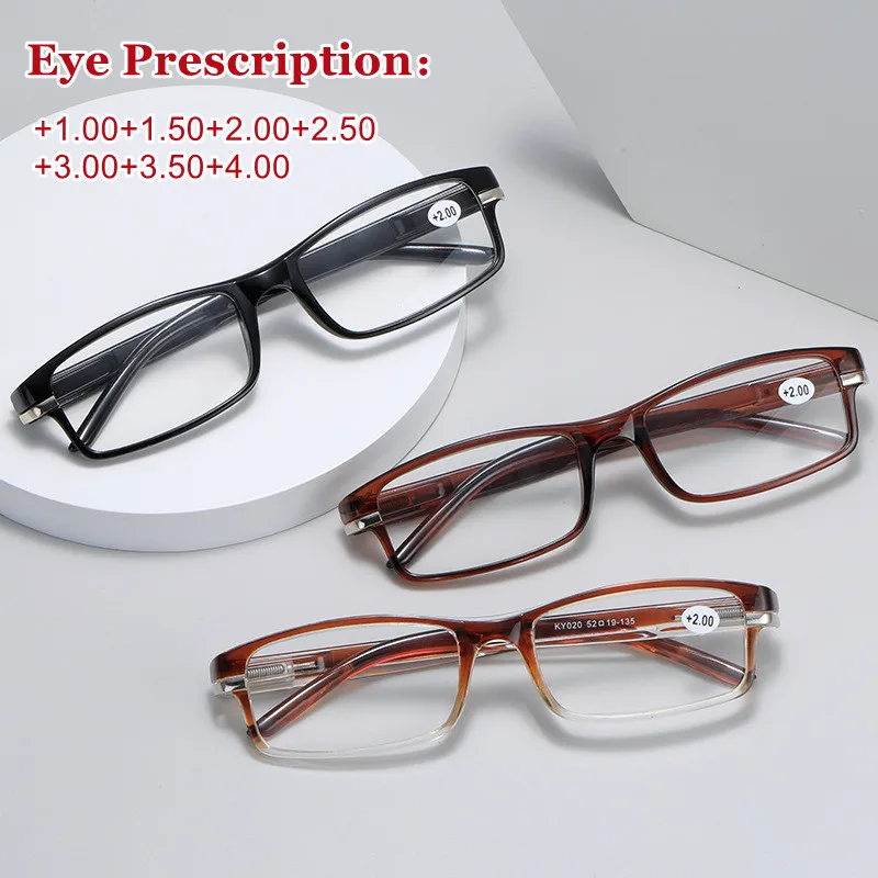 

Retro Small Frame Anti-Blue Light Reading Glasses Women Men Spring Glasses Legs Presbyopia Eyeglasses Prescription Eyewear