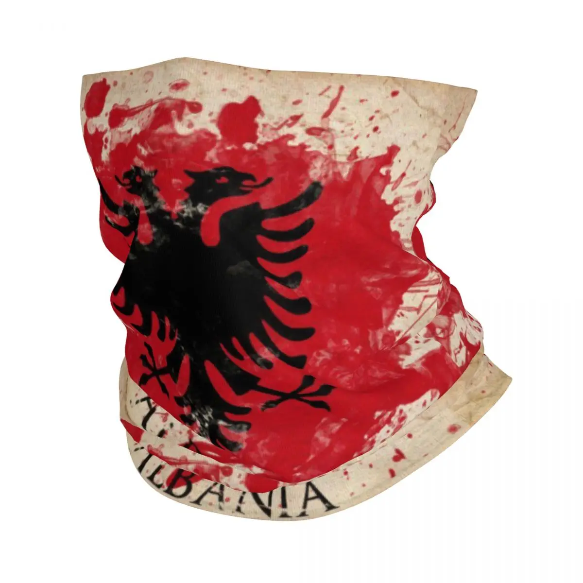 

Albania Flag Bandana Neck Gaiter Printed Face Scarf Multi-use Balaclava Running Unisex Adult Breathable