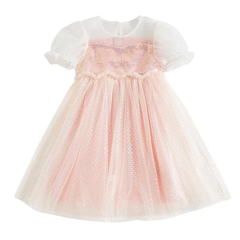 

Girls skirt dress princess skirt children's clothing summer fashion new flower girl sequin dress baby tulle skirt summer dress