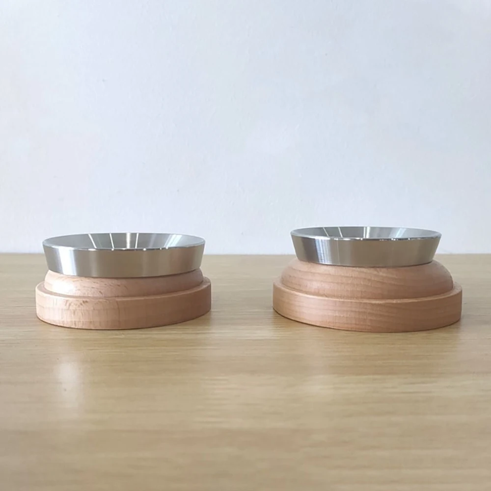 

Coffee Press Holder Wood Powder Hammer Seat Coffee Tampers Base Handle Rack Organizer Food Grade Solid Bracket Cafe Tools