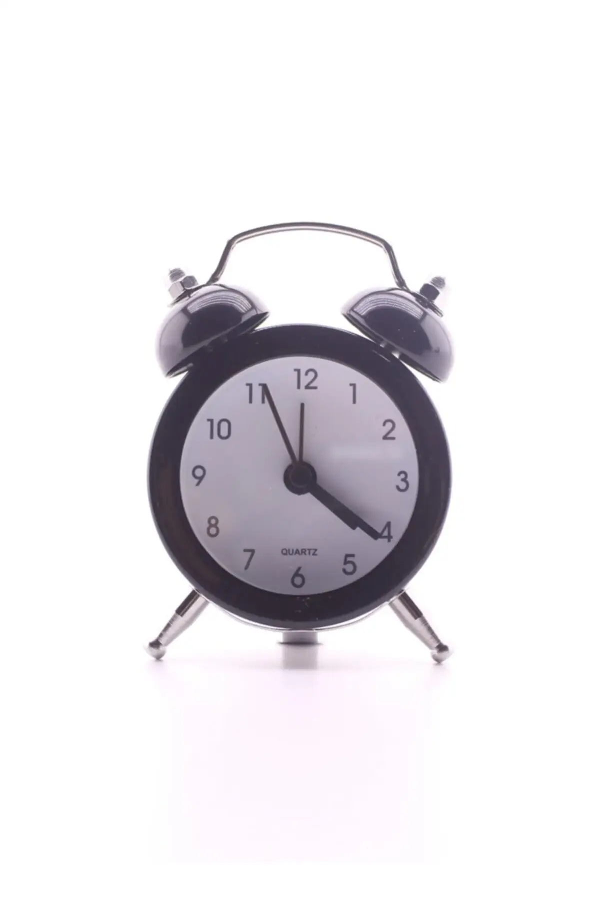 

Черный мини металлический Настольный будильник