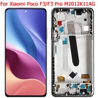 original xiaomi poco f3 pro lcd display with frame 6 67 inch lcd touch screen display parts for f3 m2012k11ag