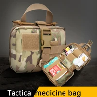 military tactical meidcine pouch molle hunting hiking camping climbing shooting first aid kit bags airsoft cs wargame army pack