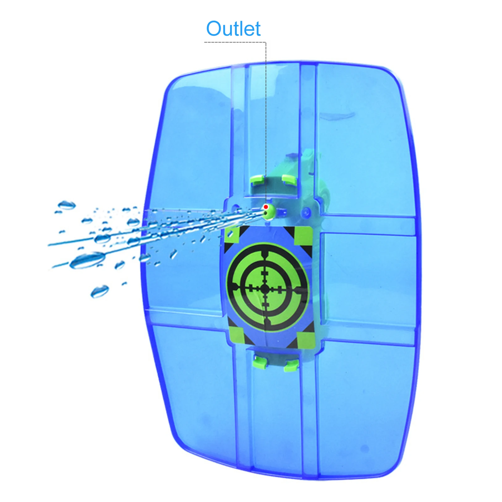 

Children Shield-shaped Water Spray Toy Defensive Shield Sprinkler Family Interactive Games Outdoor Water Spray Toy