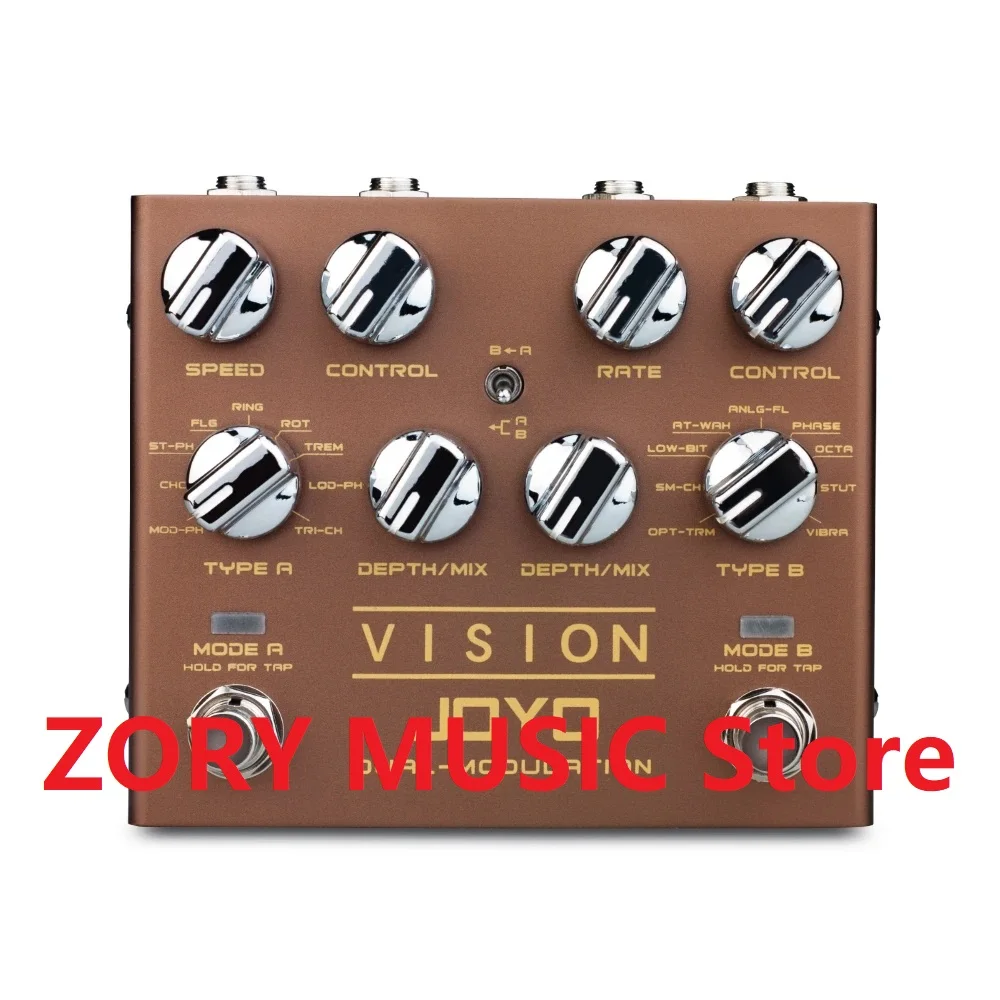 

JOYO R-09 VISION Multi-effect Guitar Effect Pedal Nine Effects Dual Channel Modulation Pedal Tap Tempo Mini Effect True Bypass