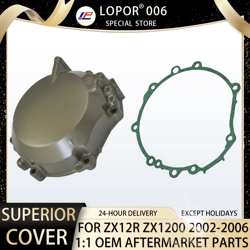 

Lopor Engine Generator Stator Crankcase Cover / Gasket Motorcycle Aftermarket Parts For Kawasaki ZX12R ZX1200 ZZR1200 2002-2006