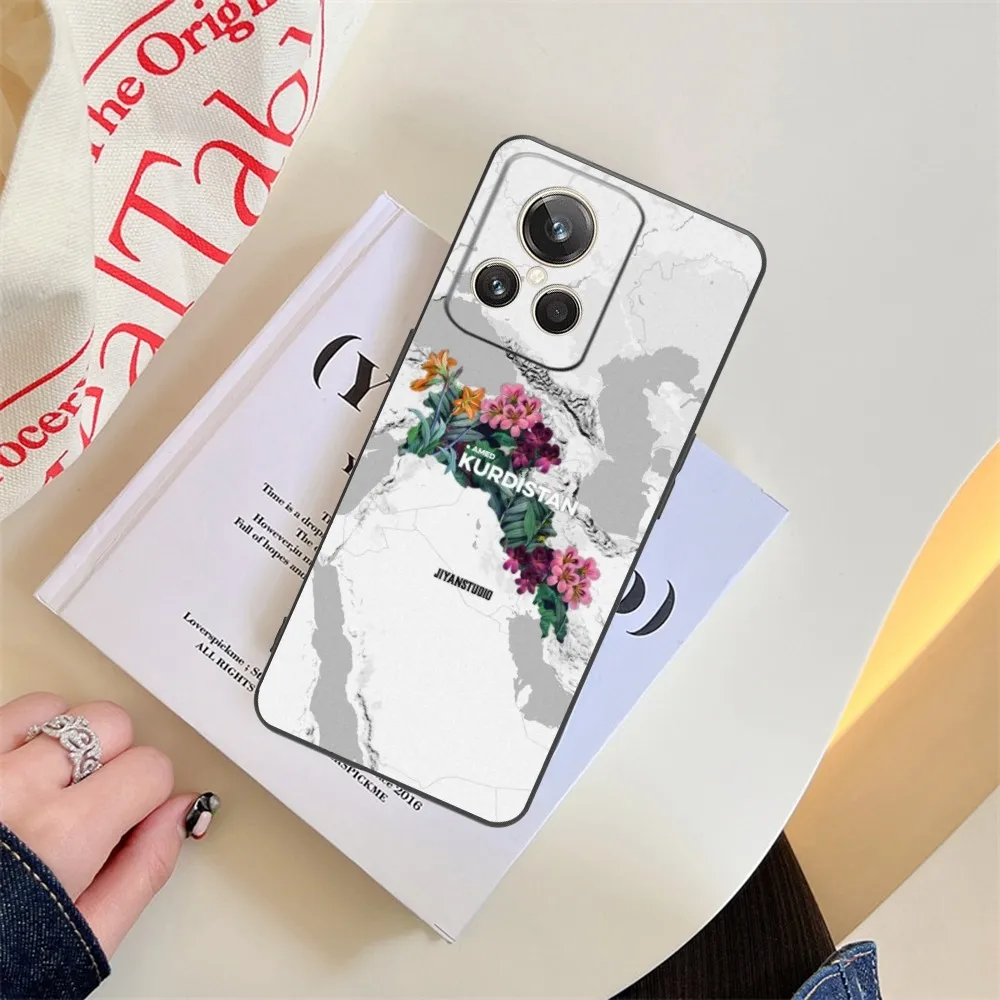 Чехол для мобильного телефона с флагом Курдистастана Realme GT 2 9i 8i 7i Pro X50 X2 C35 C21 C20 C11 C3