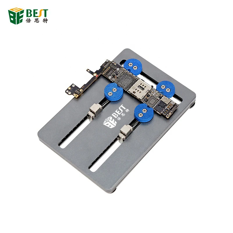 

BST-001N Aluminum Alloy Double Bottom Plate Motherboard PCB IC Chip Holder Fixture For Mobile Phone Board Repair Tools