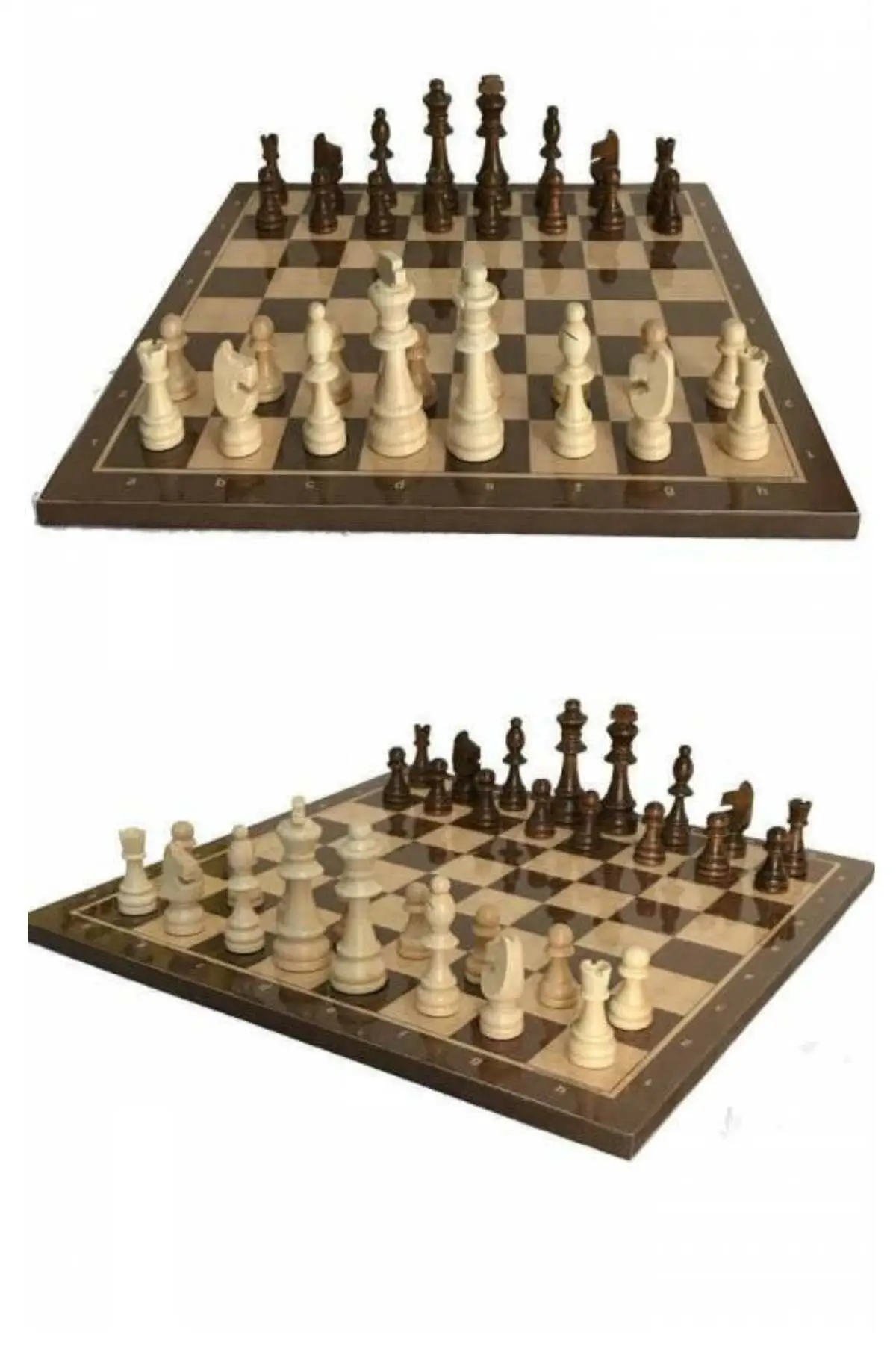 Luxury Luxury Wooden Chess Set Wooden Figure Checkers Large Size Wooden Pieces Set
