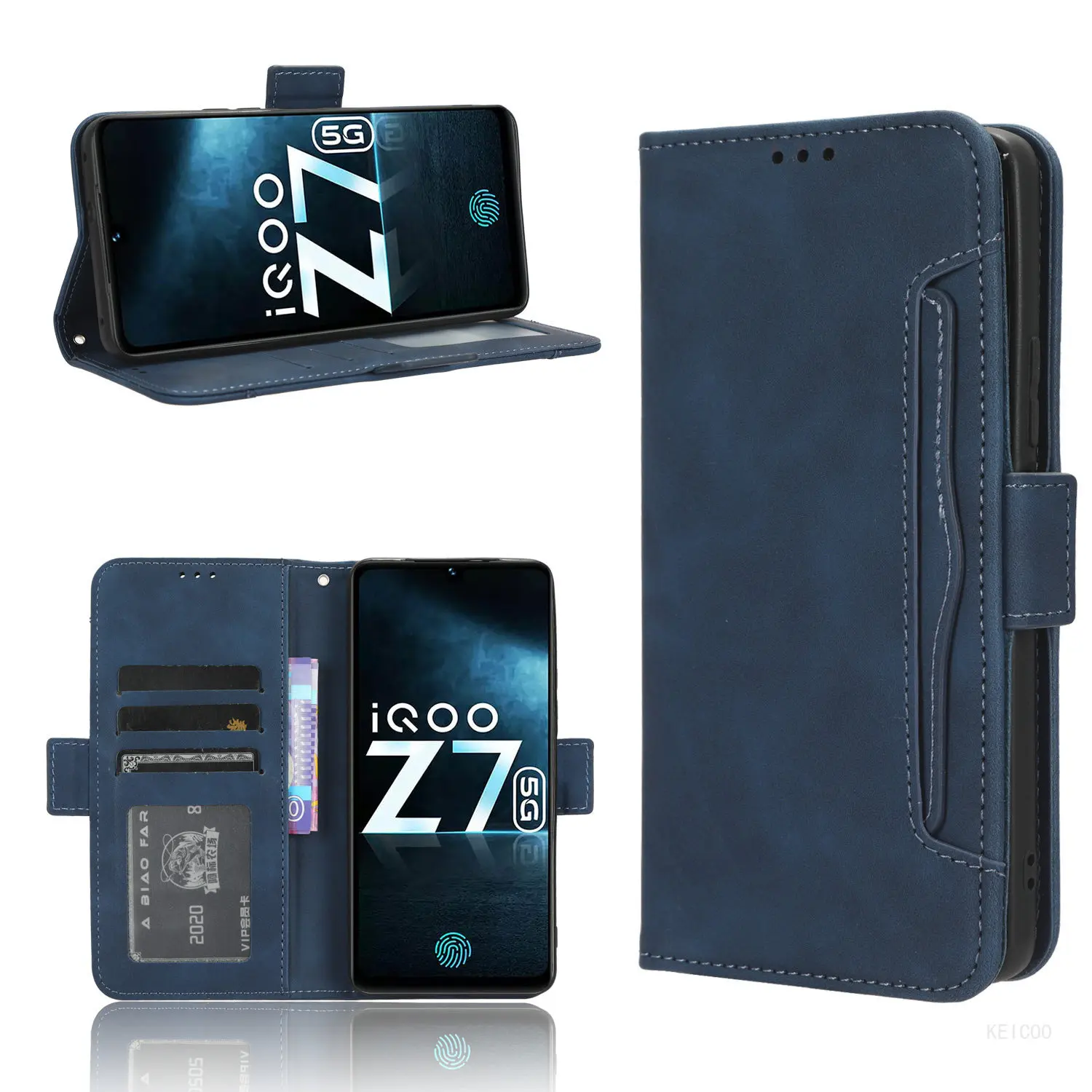 

Luxury Case for Vivo IQOO Z 7 3 Z7X Z3 Y 78 100 11 02 22 77 E A S Plus Y02A Y77 4G 5G 2023 V2271A Cover Wallet Housing