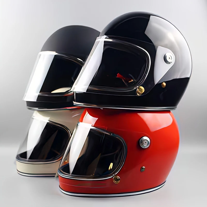 

TT and CO high strength fiberglass motorcycle full face helmet, for harley motorcycle cruise retro motorcycle lightweight helmet