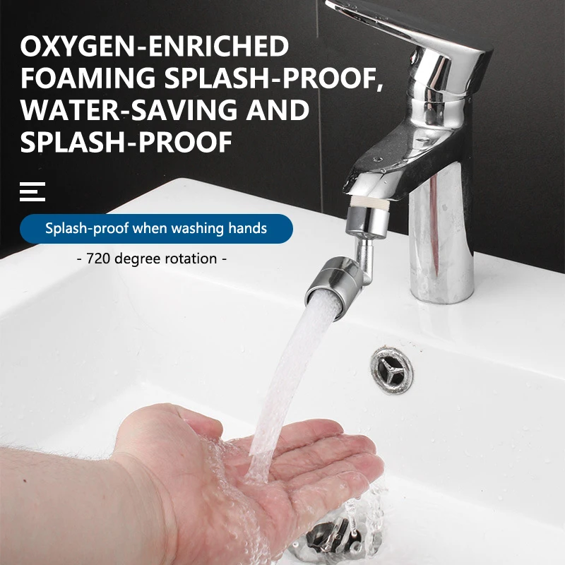 

Universal Splash Filter Faucet 720° Rotate Water Outlet Faucet 2021 Innovative Universal Splash Filter Faucet Rotate Water
