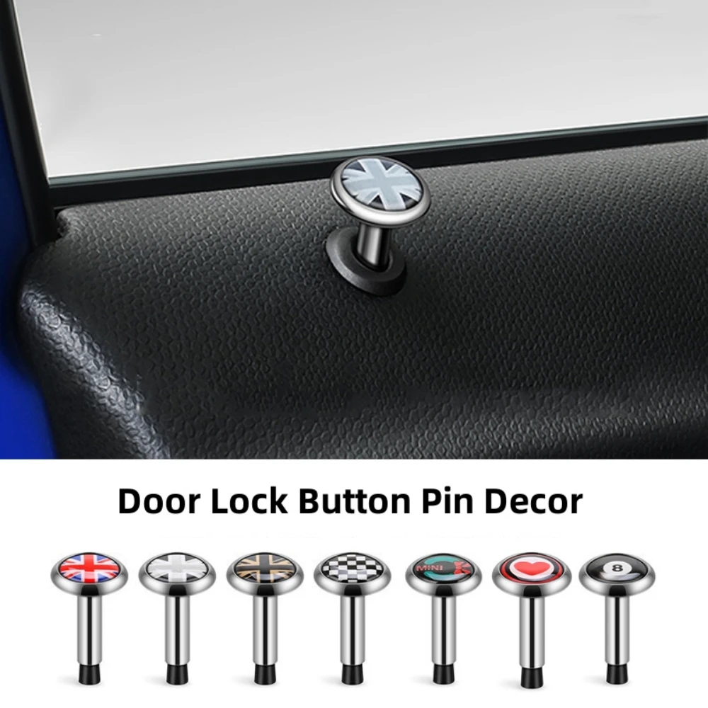 

1pcs Door Safety Metal Bolt Door Lock Button Pin Decor For MINI COOPERS S One JCW F53 F54 F55 F56 F60 R50 R55 R56 R57 R60 R61