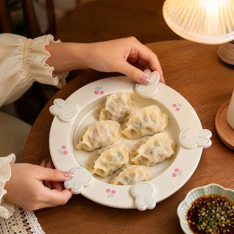 Керамическая тарелка для ужина с Миффи, кухонная утварь, мультяшный дизайн, хит продаж, оптовая продажа, отличный подарок, новые практичные товары (art.: 3920dc803f86c) - 3920dc803f86c
