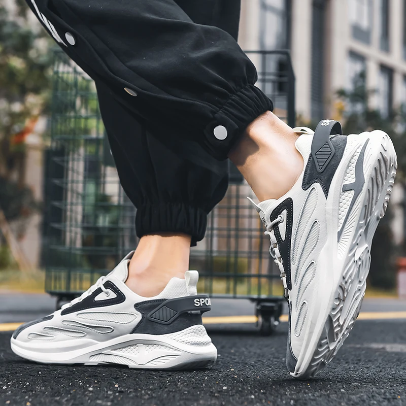 Abhoth Light Weight Male Sneakers Running Shoes Trendy Fashion Sneakers Outdoor Cushion Jogging Men's Sneaker Tenis Masculino