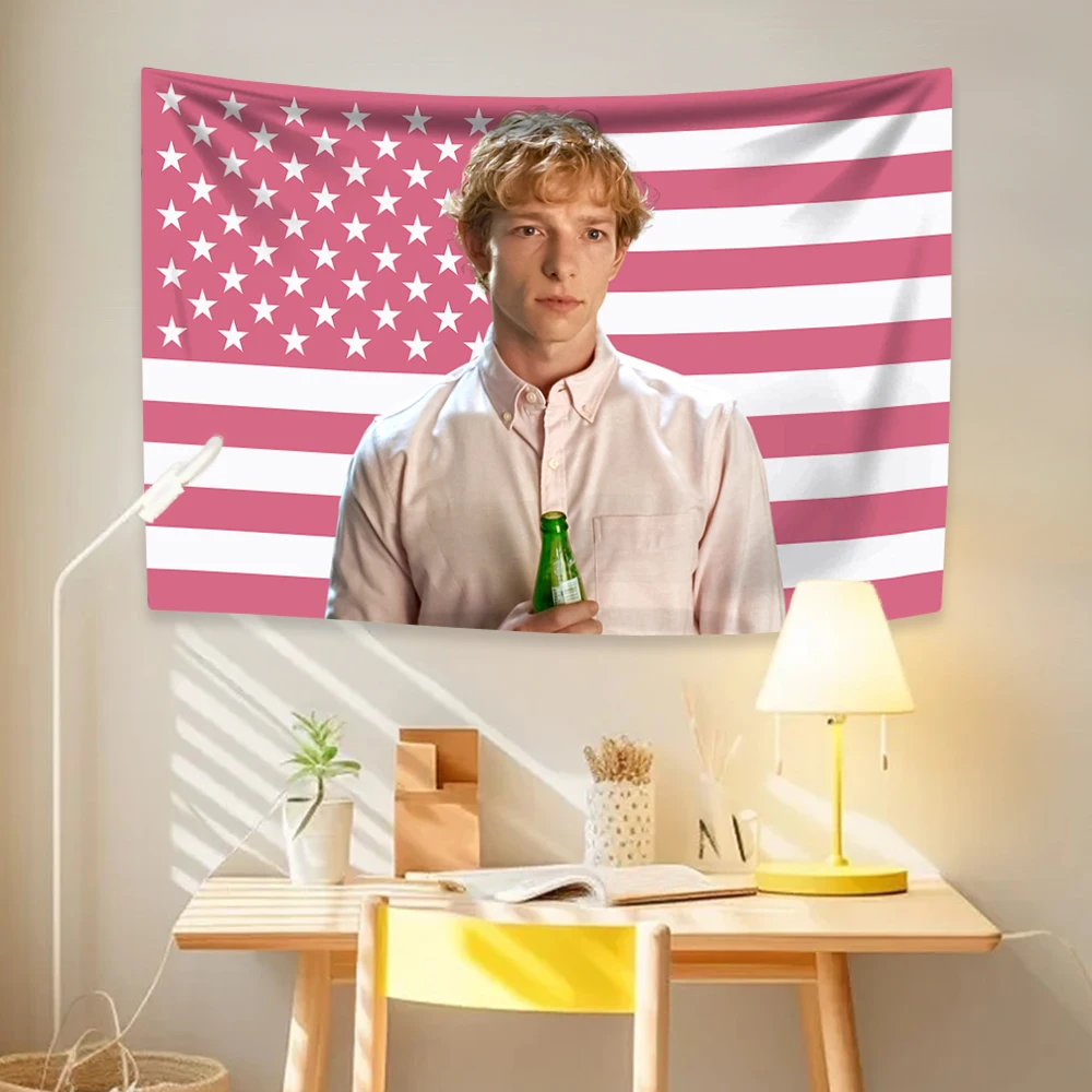 Художественный настенный гобелен Дональдсоны розовый американский флаг