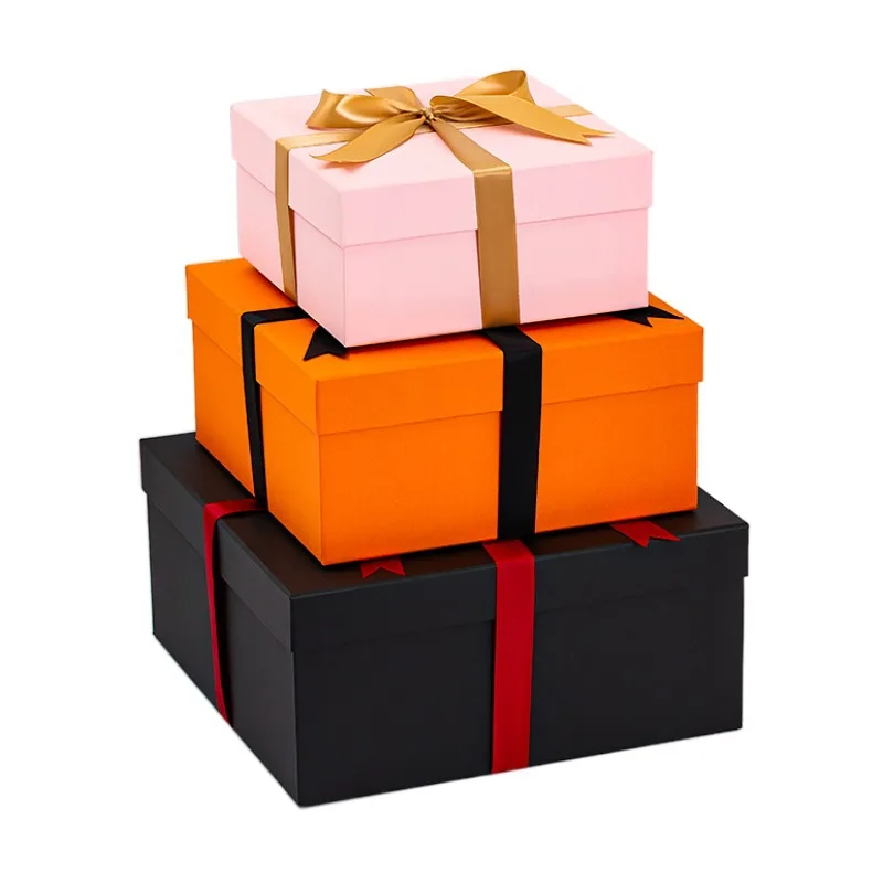 

1Pcs Wedding Gifts Package Box Bridesmaid Gifts Box Christmas Day Gifts Package Blank Box Bow Tie High Quality Package Box