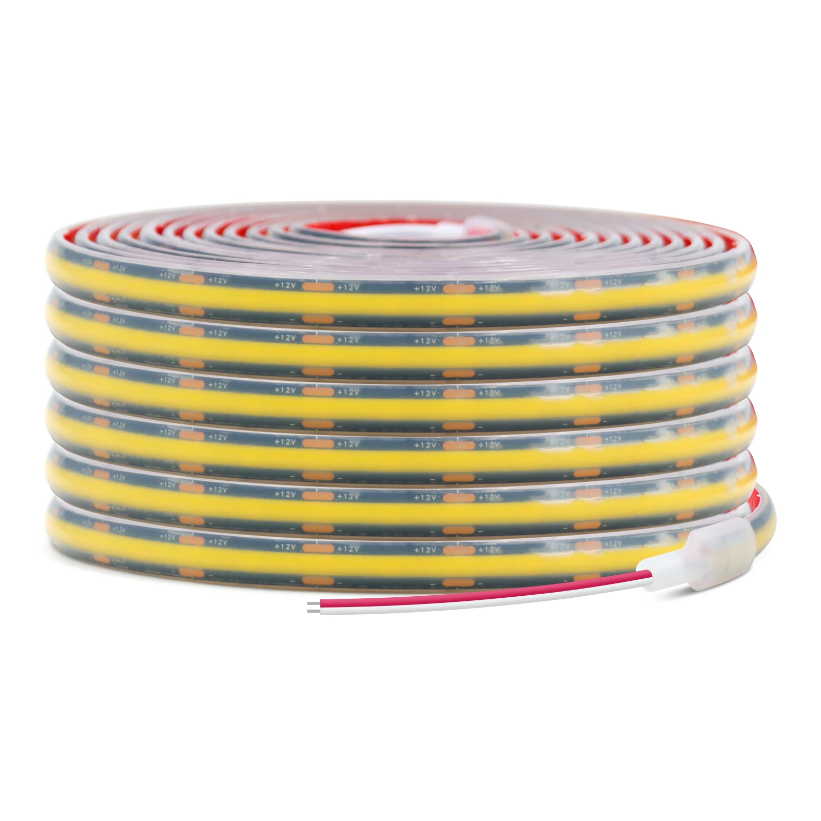 

Водонепроницаемая светодиодная лента COB, черная печатная плата, 12/24 В, 320 светодиодов, гибкая светодиодная лента