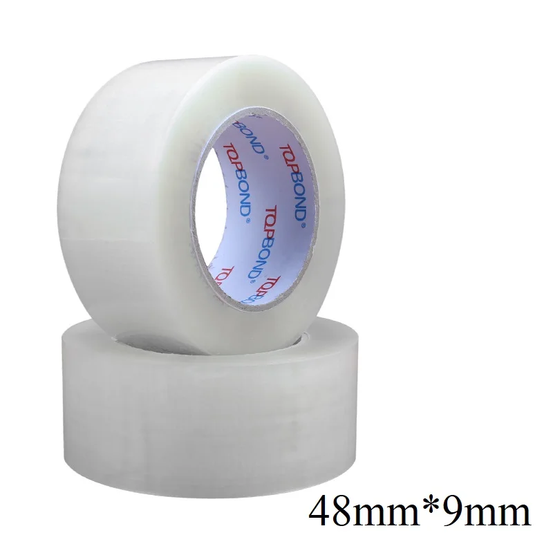 

Tape Wholesale 48mm*9mm Protection Packing Transparent Silent Tape 50m Courier Transparent Environmental Tape Noiseless Sealing