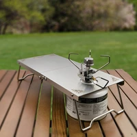 outdoor camping folding stainless steel heat insulation small table integrated stove head g2 gas tank 230g gas tank dedicated