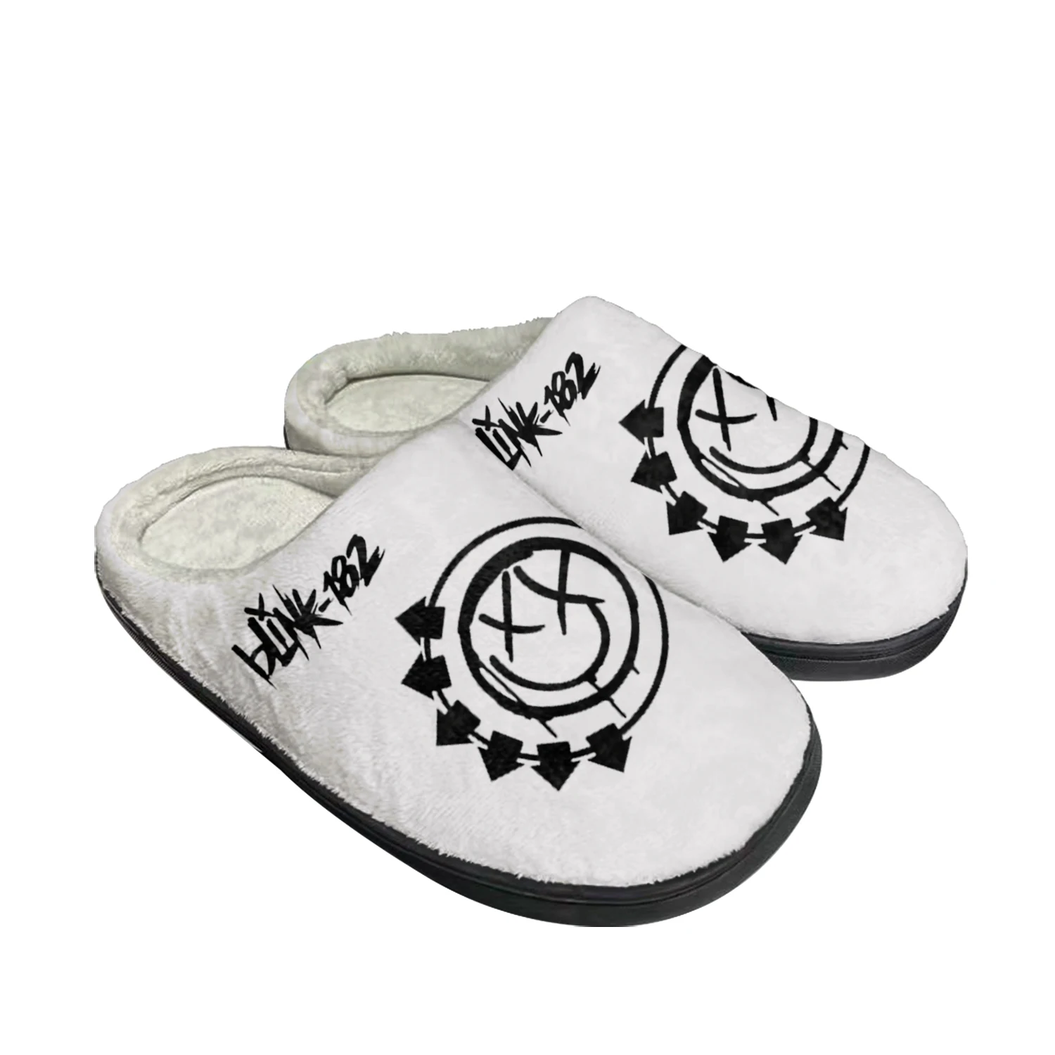 

Blink-182 Popularity Punk Rock Band Home Cotton Custom Slippers Mens Womens Sandals Plush Bedroom Keep Warm Shoe Thermal Slipper