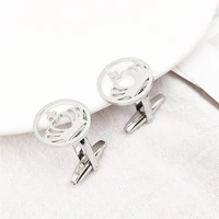 crown cufflink for men high quality shirt fashion design personalized upscale french shirt cufflink stainless steel jewelry gift