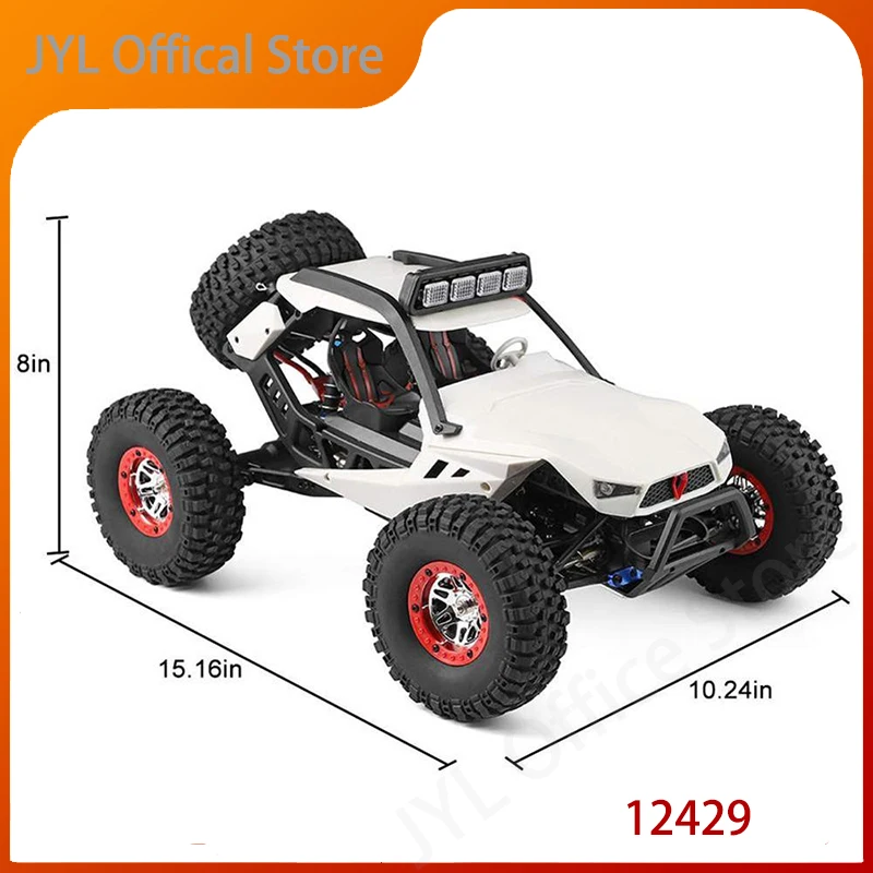 

WLtoys WL 12429 1/12 4WD RC Racing Car High Speed Off-Road Remote Control Alloy Crawler Truck LED Light Buggy Toy Kids Gift RTF