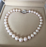 wholesale charm jew gorgeous natural white 13 14mm kasumi pearl nelace