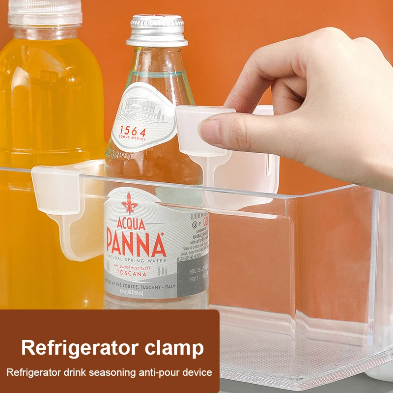 

1/5PCS Refrigerator Storage Partition Plastic Kitchen Tool Bottle Rack Assortment Kitchen Storage Refrigerator Side Door Divider