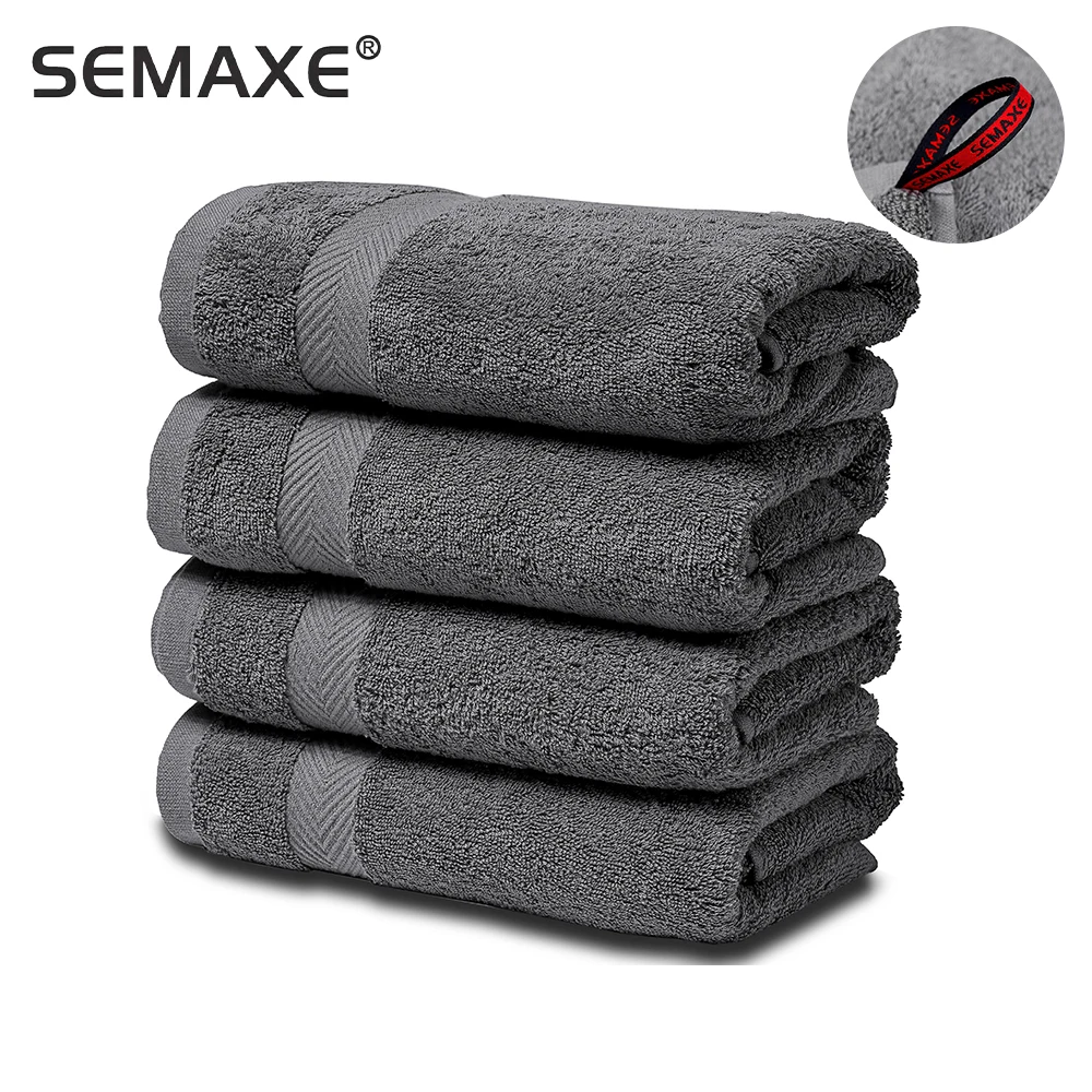 semaxe4070 paper towel premium set is suitable for bathroom spa high water absorption rate soft and non fading four towel gift free global shipping