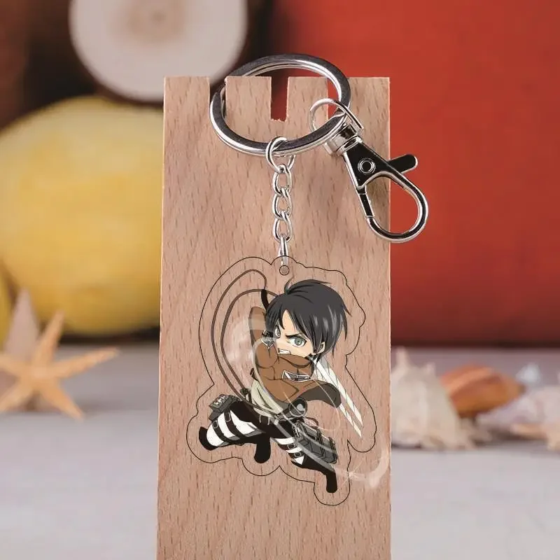 Брелок для ключей атака на Титанов аниме брелок Крылья свободы мотоцикла