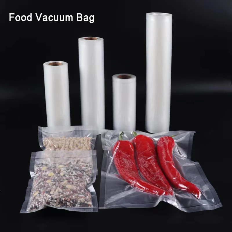 

1 Roll Thicker Food Vacuum Sealing Bags Reusable Rolls Fresh-keeping Food Low Cost Fresh Food Sealer Bag for Microwave Fridge