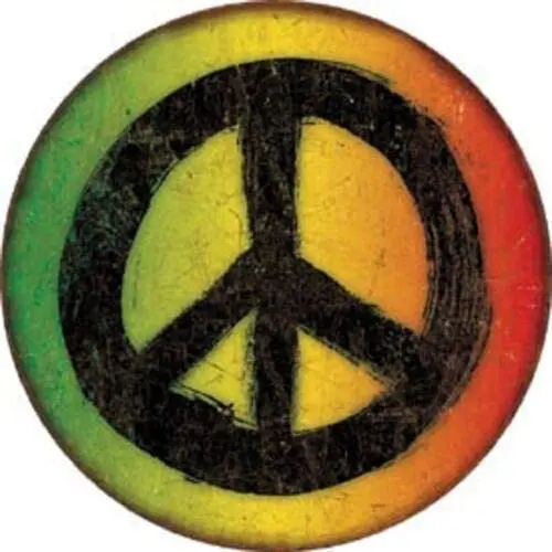 

Металлический знак Peace, новинка, круглый жестяной знак, винтажный Металлический Настенный декор, 12 дюймов, круглый