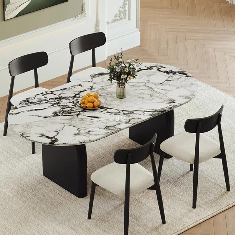 Современный обеденный стол кухонный центр ресторан итальянский вход мраморные