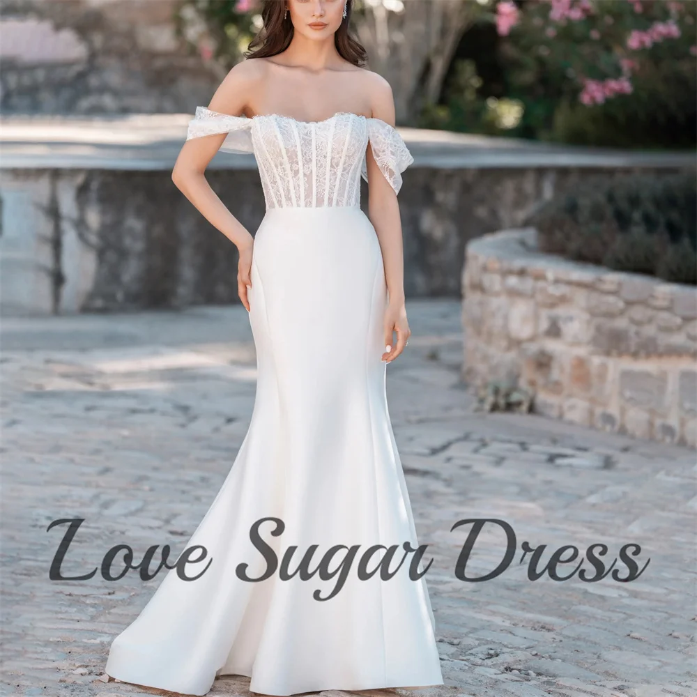 Свадебное платье с открытыми плечами в форме сердца элегантные платья