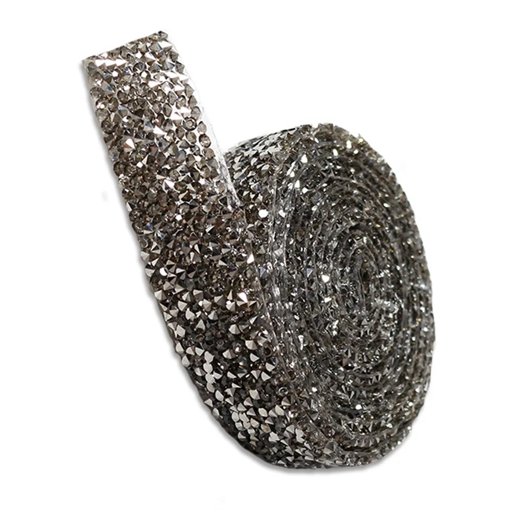 

1/2/3/5 блестящие наклейки Стразы, декоративные бусины для фиксации цепи, самоклеящиеся дизайнерские бусины, полоски для сверления глубокого ...