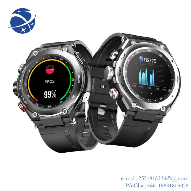 

YYHC Wholesale Portable Man Touch New Waterproof 2 In 1 Wireless Tws Bluetooth Smart Watch With Earbuds