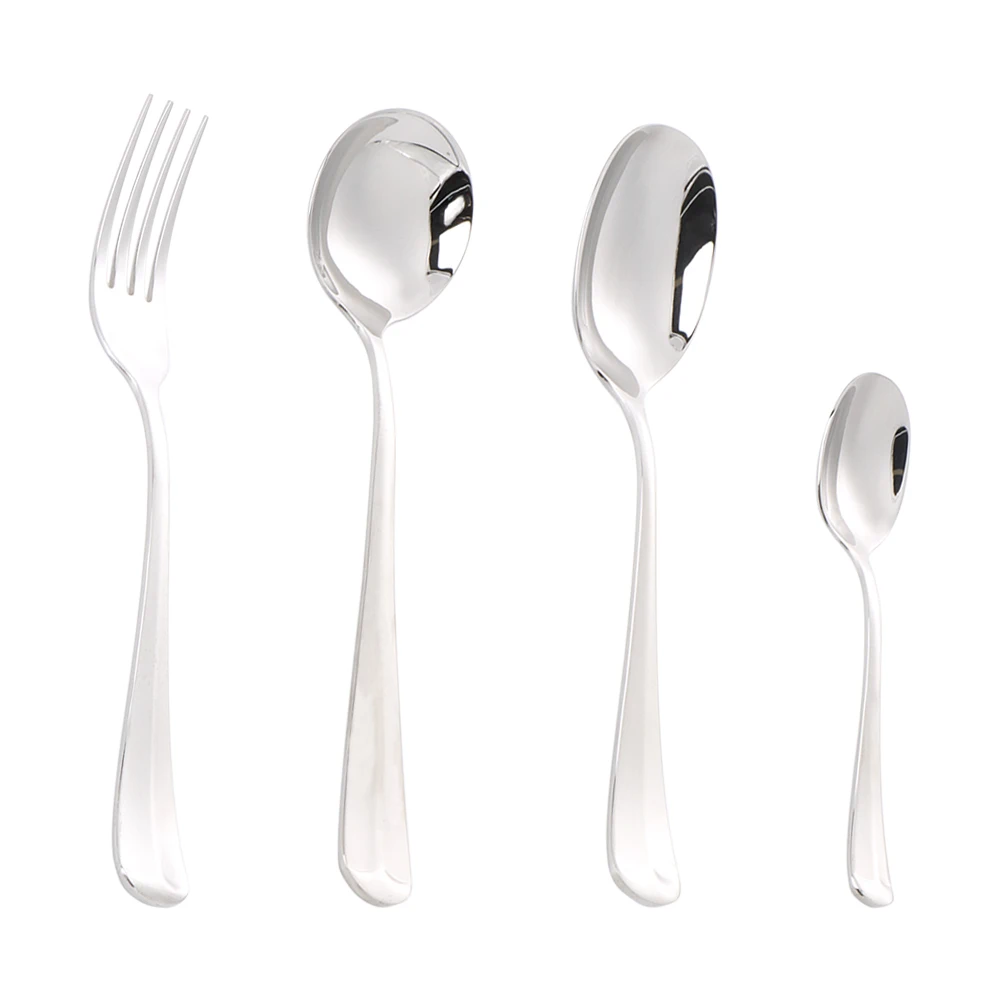 

304 Stainless Steel Fork Spoons Set for Table Dinner Silverware Mirror Polished Dishwasher Safe