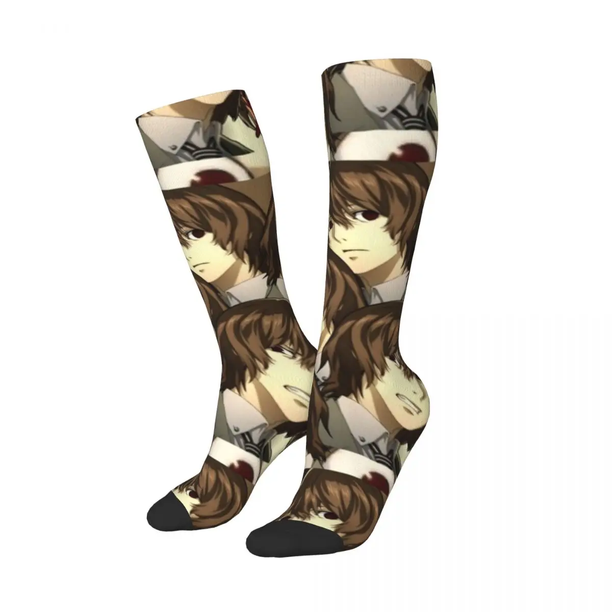 Носки Many Faces Of Goro Akechi чулки высокого качества в стиле Харадзюку всесезонные