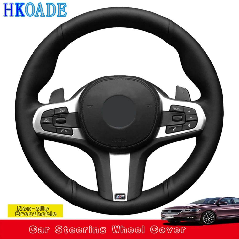 

Customize DIY Genuine Leather Car Steering Wheel Cover For BMW G30 530i 525i 530d M550d M550i G02 X4 2018 F90 M5 G01 X3 M40i