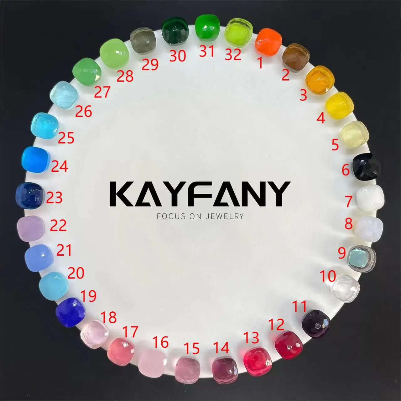 Classic Crystal Candy Earrings For Women 32 Colors Crystal Earrings Gold Plated Sweet Candy Style Earrings Fashion Jewelry