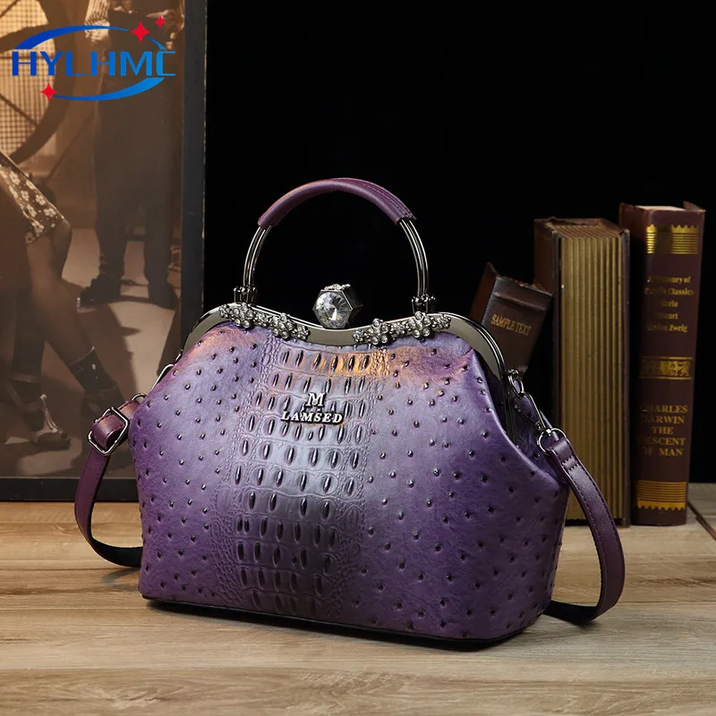 Роскошная модная женская сумка из натуральной кожи 2024 вместительные трендовые