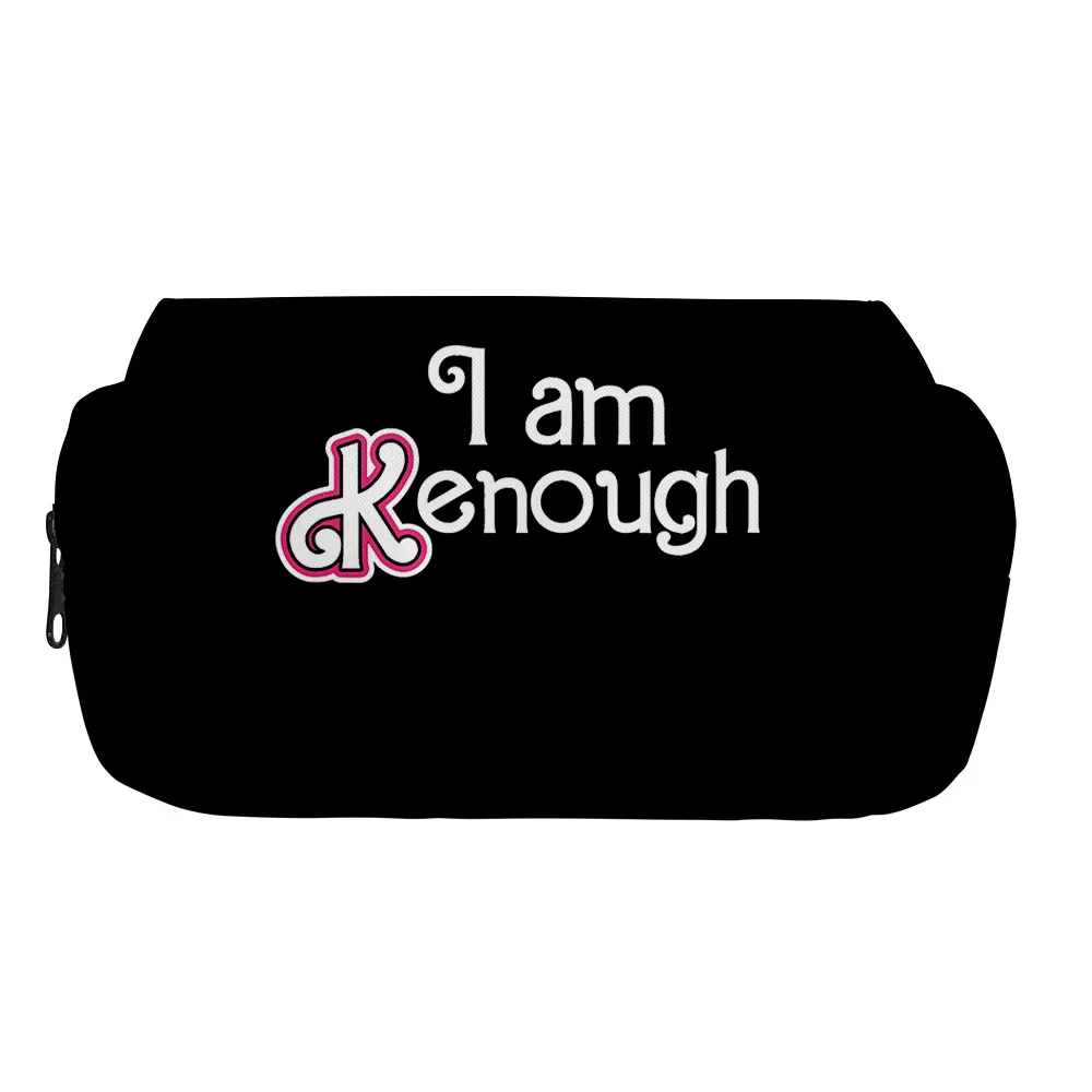 

Pen Bag New I Am Kenough Oxford cloth Double-layer pencil case student school pencilcase stationery office pencilcase