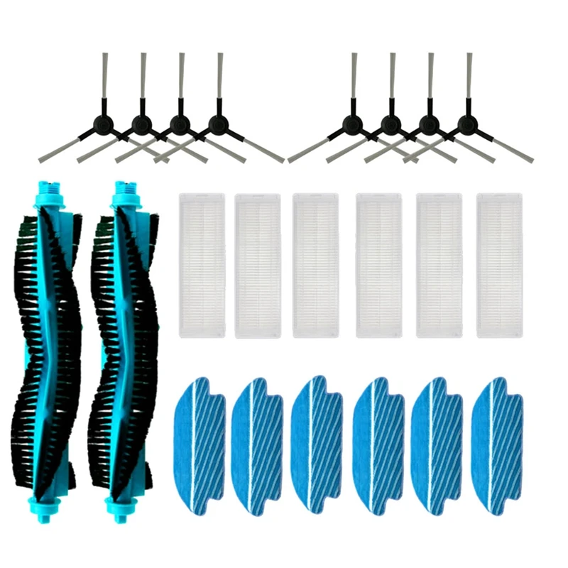 

For Cecotec Conga 3290 3390 3490 3590 3690 3790 3890 HEPA Filter Roller Brush Mop Pads Cloth Side Brush