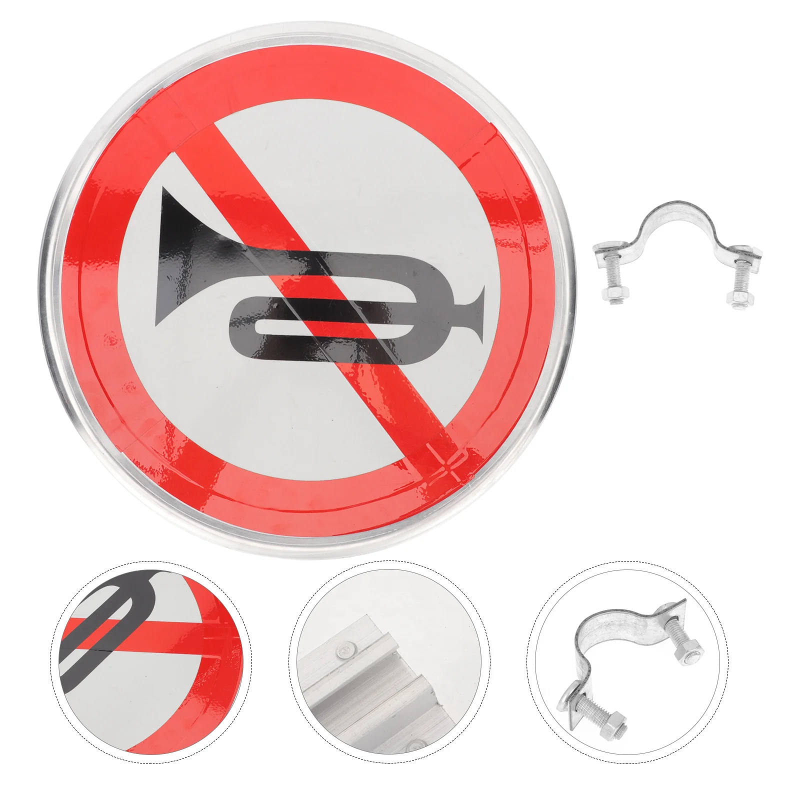 

Yard Decorative No Horn Sign Horn Prohibition Sign Yard Decor Home Supply