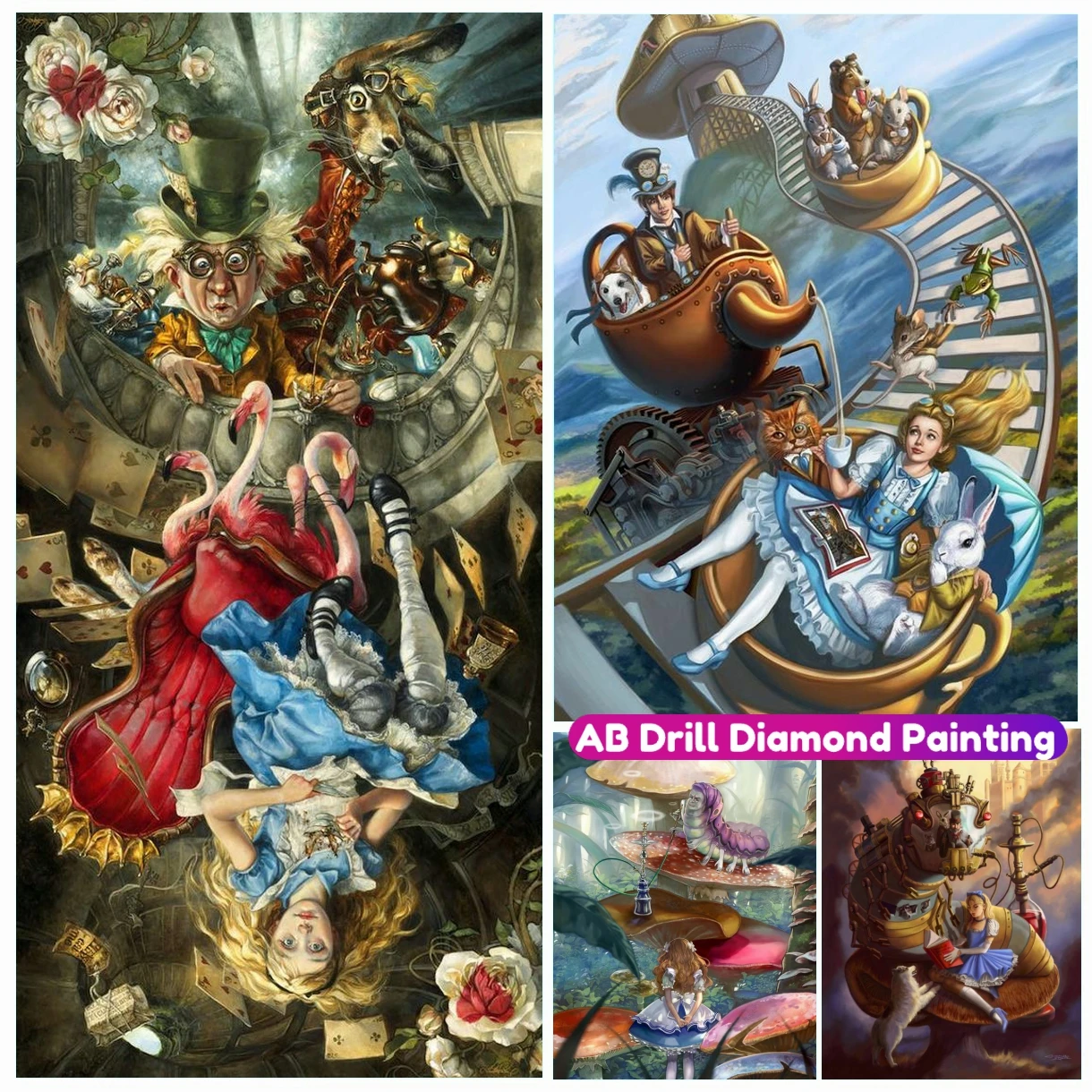 

Dark Princess Diamond Painting Gothic Art 5D DIY Full AB Drill Cross Stitch Kit Rhinestone Mosaic Embroidery Home Decor Gift