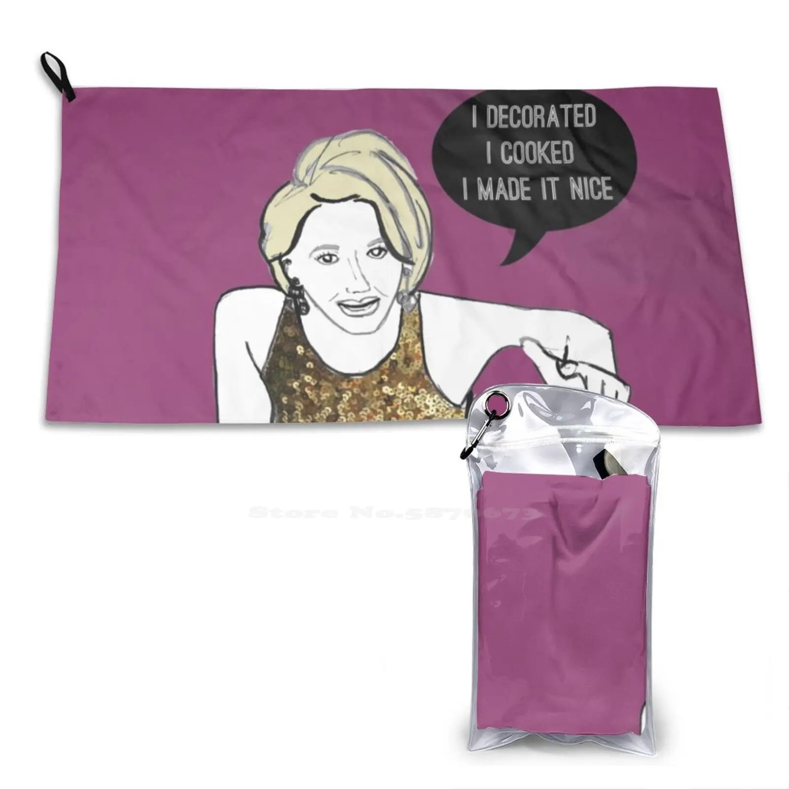 Красивое мягкое полотенце I Made It быстросохнущее пляжное Нью-Йорк Реальные