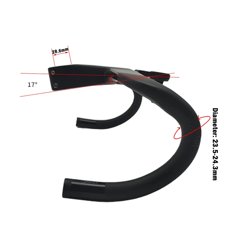 Фото DEDA ALANERA RS New Paint T1000 Карбоновый дорожный руль Интегрированный карбоновый руль Внутренний трос 28,6 мм Рулевое управление с проставками №4
